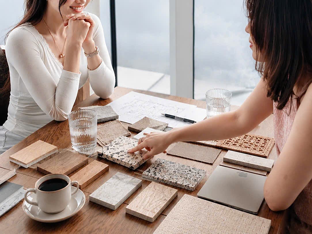 Material Selection — Chosen by hand, in person.