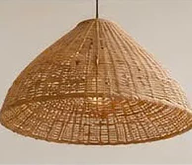 Woven Rattan — lighting material sample